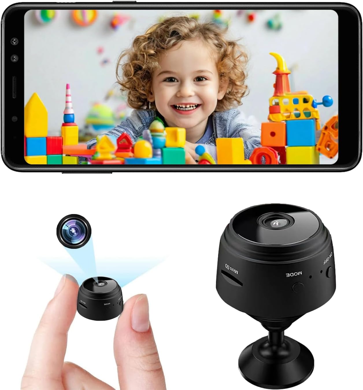 Home Security Monitoring Service - 미니 보안 카메라, 1080P HD WiFi