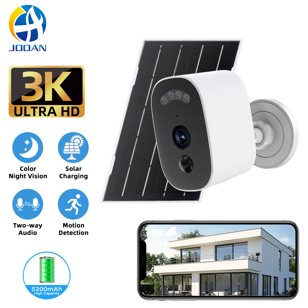 Home Security Monitoring Service - Jooan 3K HD 태양광 보안 카메라