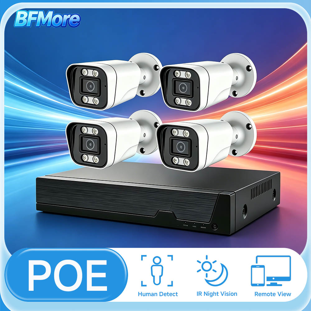 Home Security Video Recording Systems - BFMore 8MP 4K Ai 인간 감지