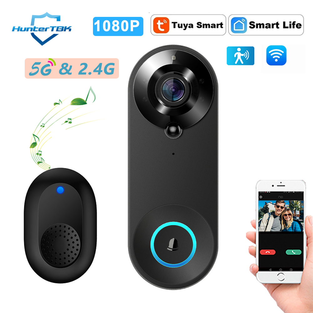 Home Security Monitoring Service - 5G 2.4G WiFi 비디오 초인종 1080P