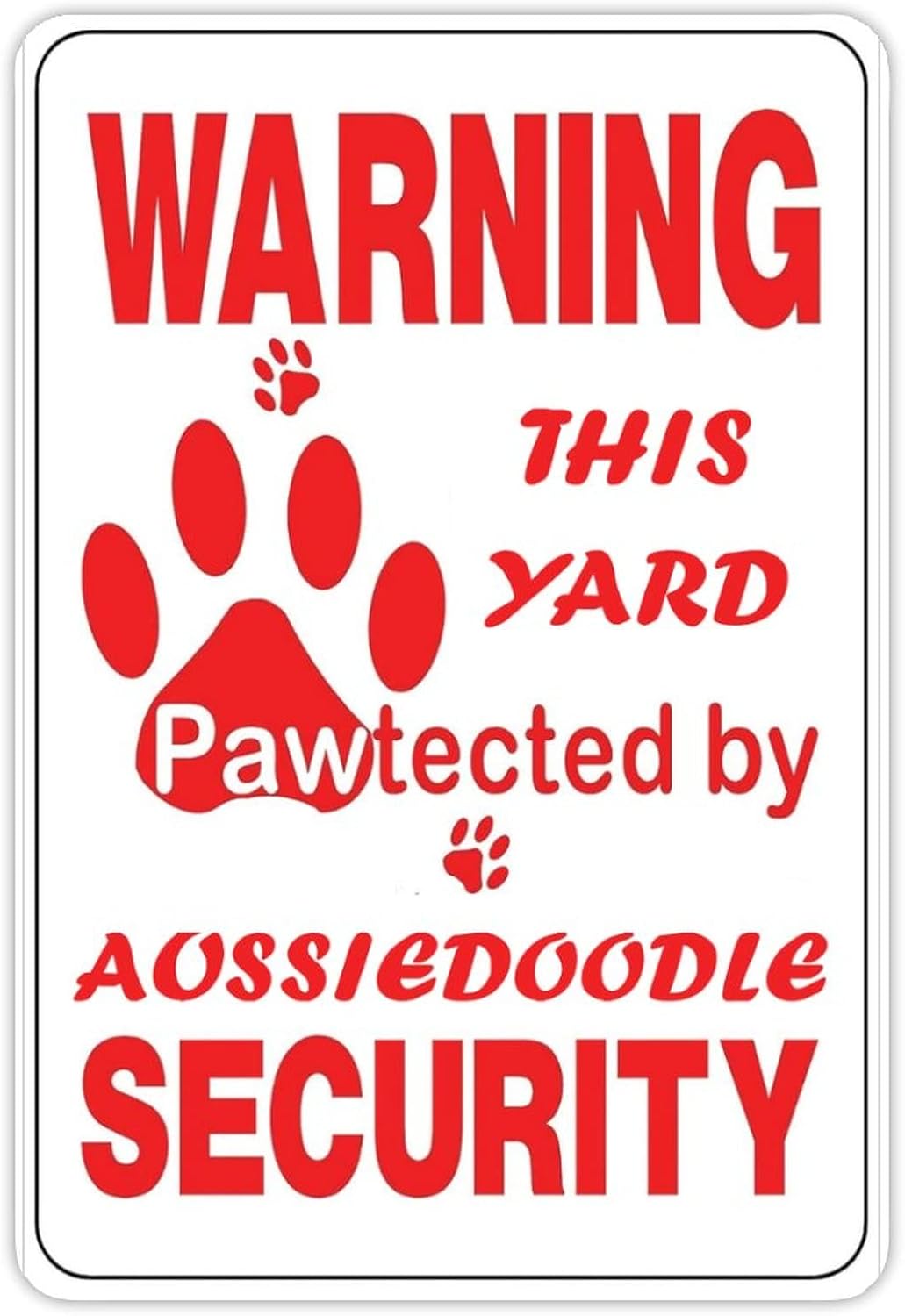 Home Yard Security - 경고: 이 마당은 Aussiedoodle Security의 보안