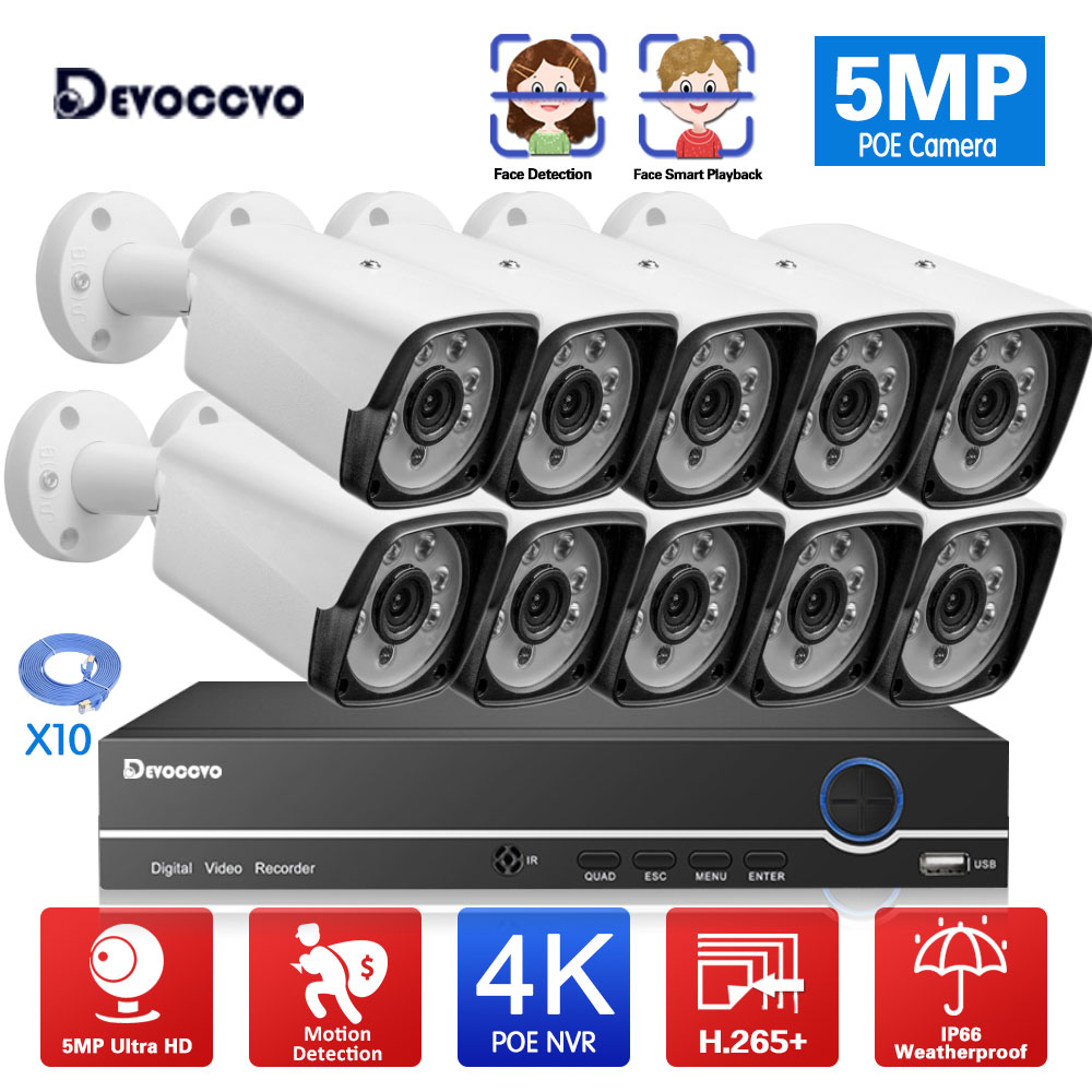 Home Security Video Recording Systems - 10채널 4K POE NVR 키트 CCTV