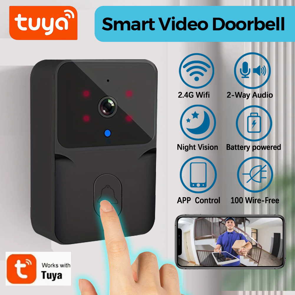 Home Security Monitoring Service - Tuya 무선 스마트 비디오 초인종, 2.4G