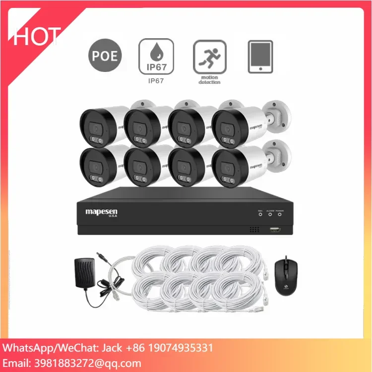 홈 오피스 야외 비디오 Poe 감시 Nvr 키트 HD  - Home Security Video Recording Systems 리뷰 및 가격