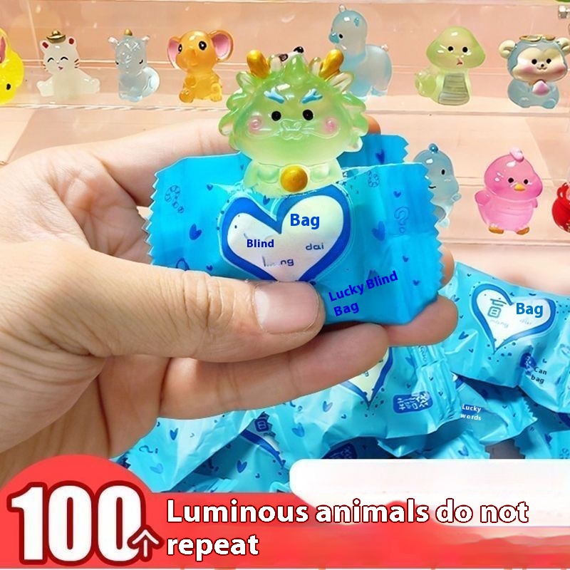 100Pcs 미니 빛나는 수지 블라인드 박스 모델 작은 - Home Security Items 리뷰 및 가격