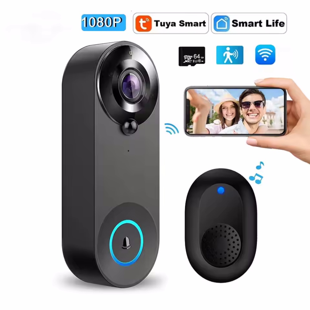 Tuya 1080P 무선 WIFI 초인종 비디오 인터콤 - Home Security Monitoring Service 리뷰 및 가격