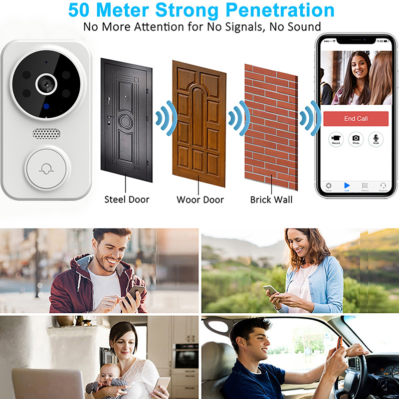 WiFi 스마트 비디오 초인종 카메라 야간 투시경 스마 - Home Security Monitoring Service 리뷰 및 가격