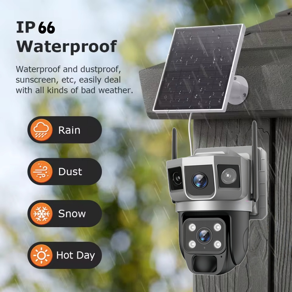 4G 카메라 야외 태양광 감시 카메라 12MP HD 3 - Home Security For Apartments 리뷰 및 가격