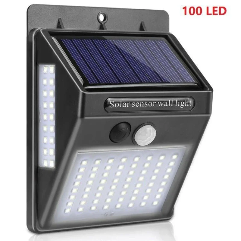 야외 태양광 PIR 모션 센서 벽등 100 LED 방수 - Home Yard Security 리뷰 및 가격