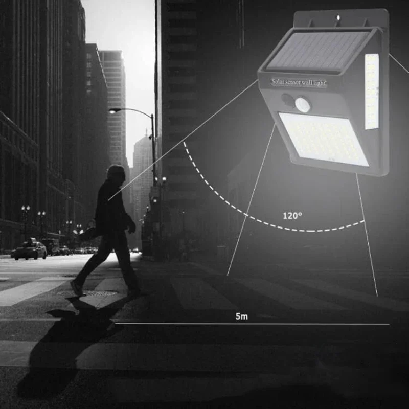 야외 태양광 PIR 모션 센서 벽등 100 LED 방수 - Home Yard Security 리뷰 및 가격