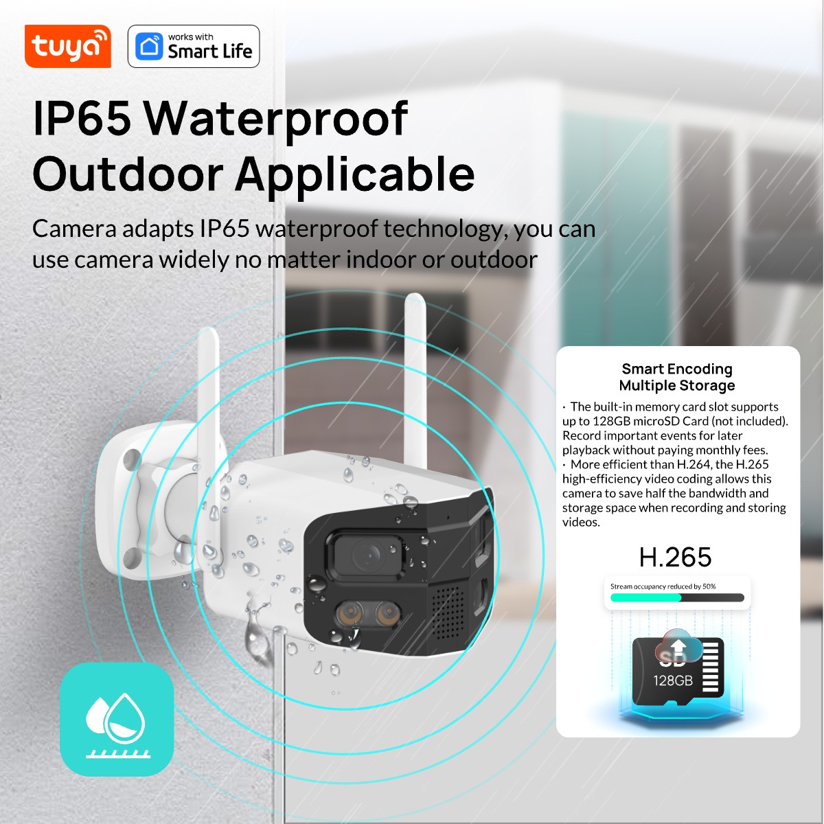 Tuya Smart 4MP 2.5K 듀얼 렌즈 대형 와 - Home Security Camera Xiaomi 리뷰 및 가격