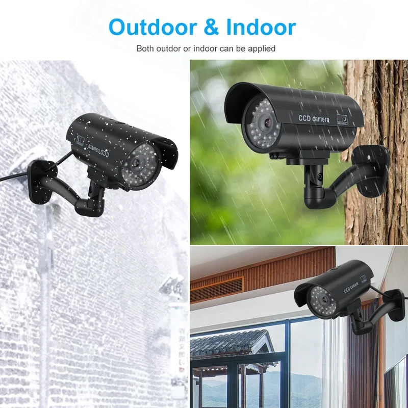 시뮬레이션 가짜 총알 카메라 모형 카메라 야외 LED  - Home Security For Apartments 리뷰 및 가격