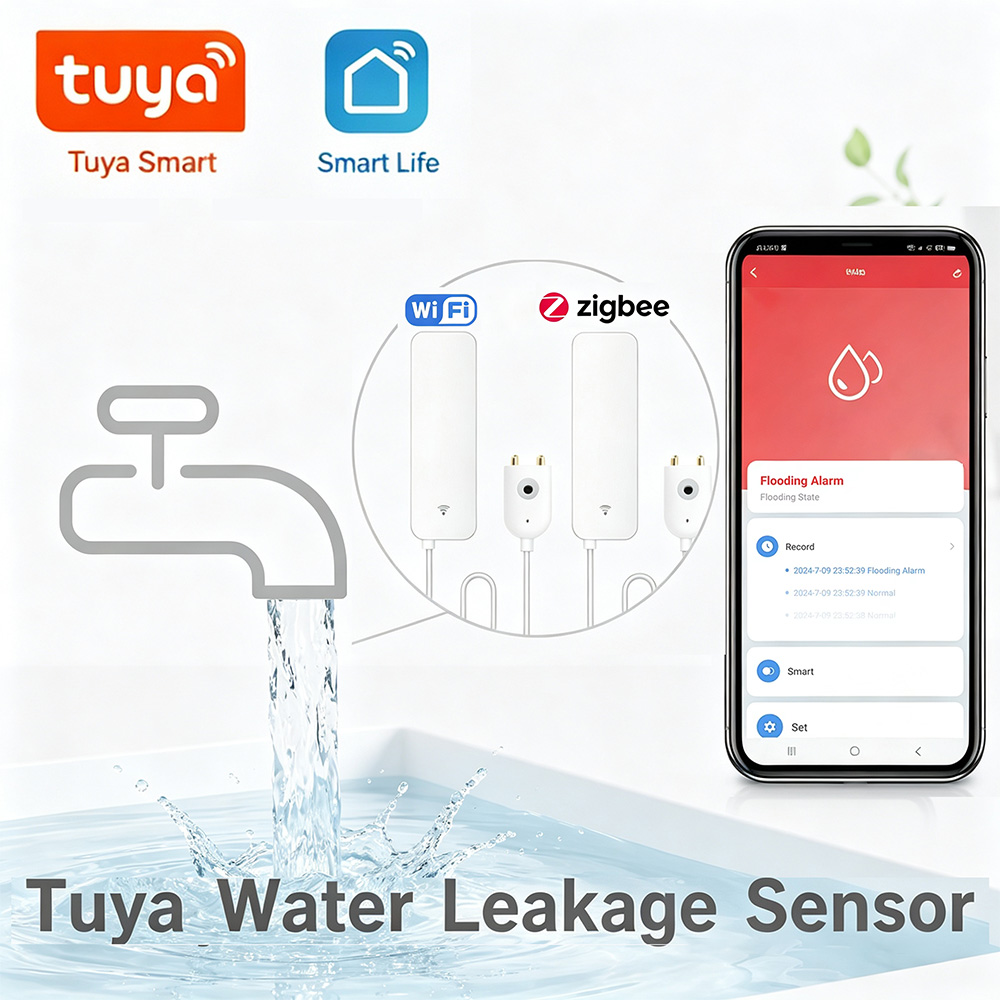 ZigBee WiFi 누수 센서 홍수 누출 경보 감지기 - Home Security Tools 리뷰 및 가격