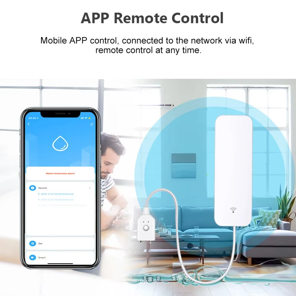 ZigBee WiFi 누수 센서 홍수 누출 경보 감지기 - Home Security Tools 리뷰 및 가격