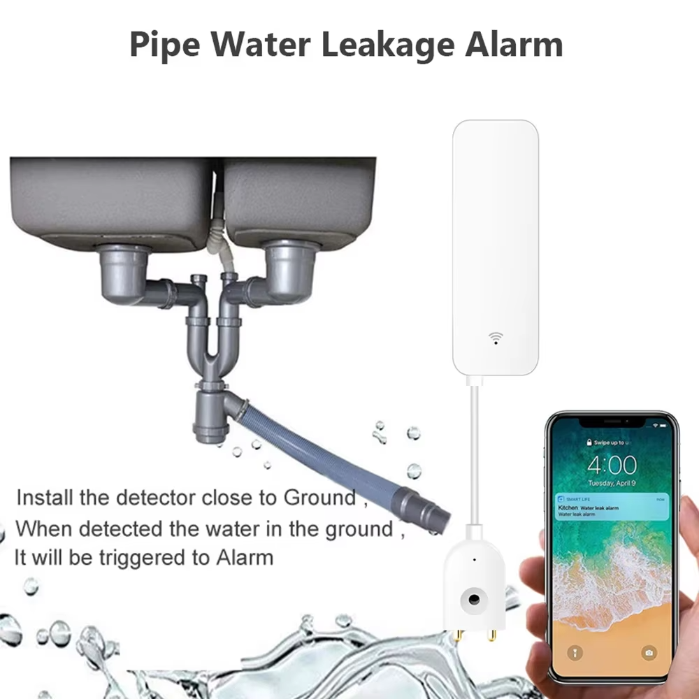 ZigBee WiFi 누수 센서 홍수 누출 경보 감지기 - Home Security Tools 리뷰 및 가격