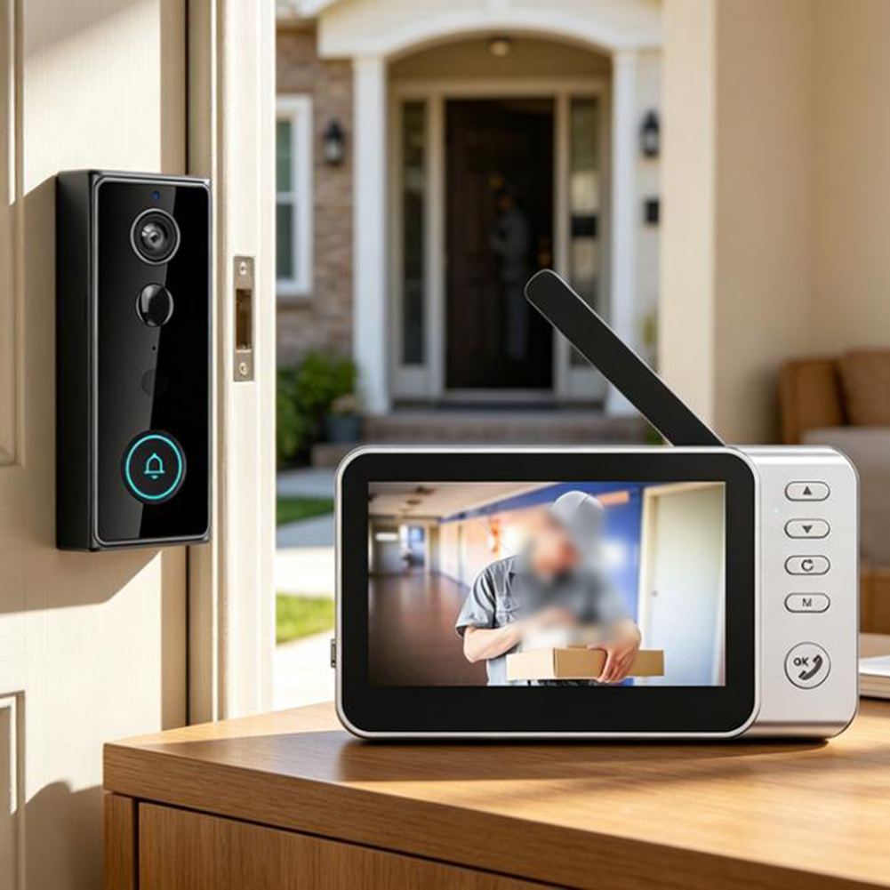 4.5인치 스마트 비디오 초인종(4000mAh 배터리  - Home Security Video Recording Systems 리뷰 및 가격