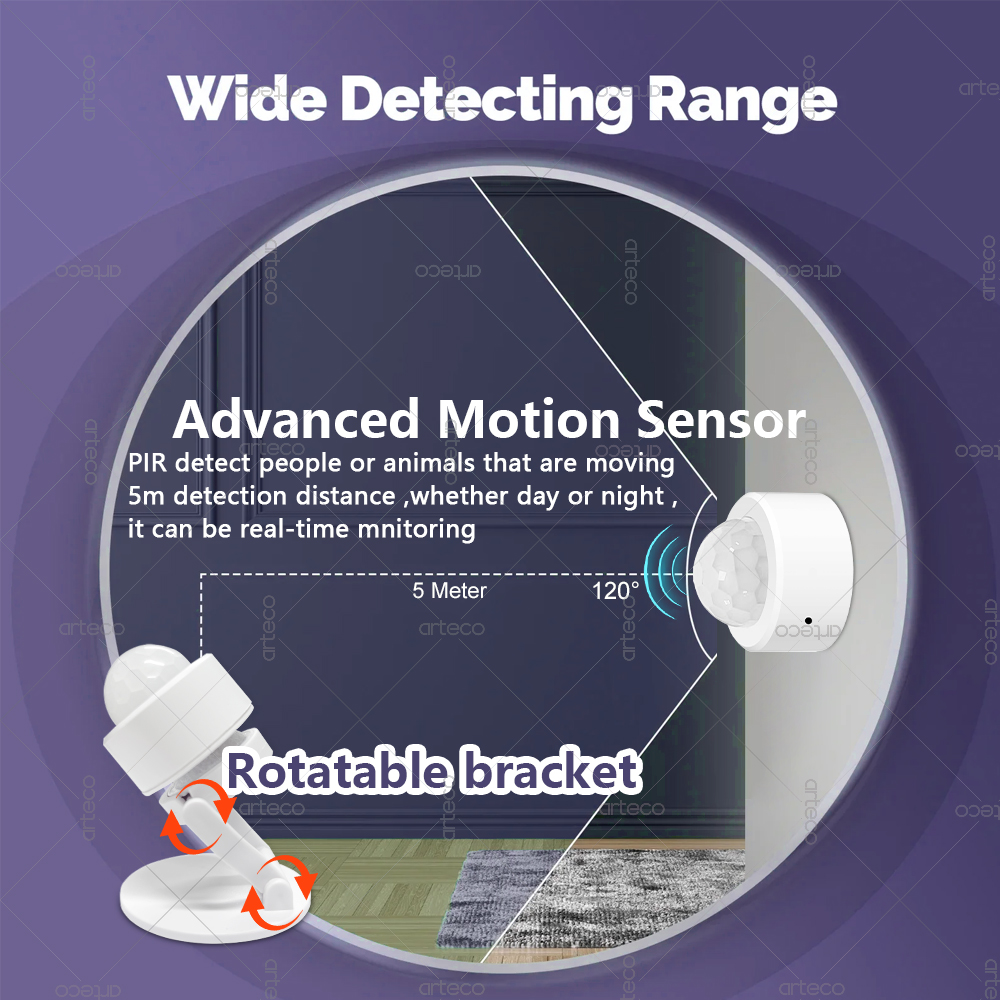 Zigbee 3.0 미니 PIR 모션 센서 인체 적외선 - Home Security Tools 리뷰 및 가격