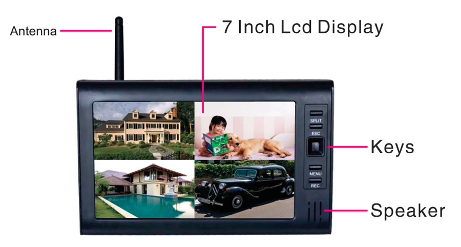 LCD CCTV 보안 시스템 와이파이 무선 카메라 비디 - Home Security Video Recording Systems 리뷰 및 가격