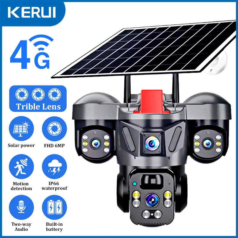 KERUI V380 Pro 야외 PTZ 6MP WIFI - Home Security Monitoring Service 리뷰 및 가격