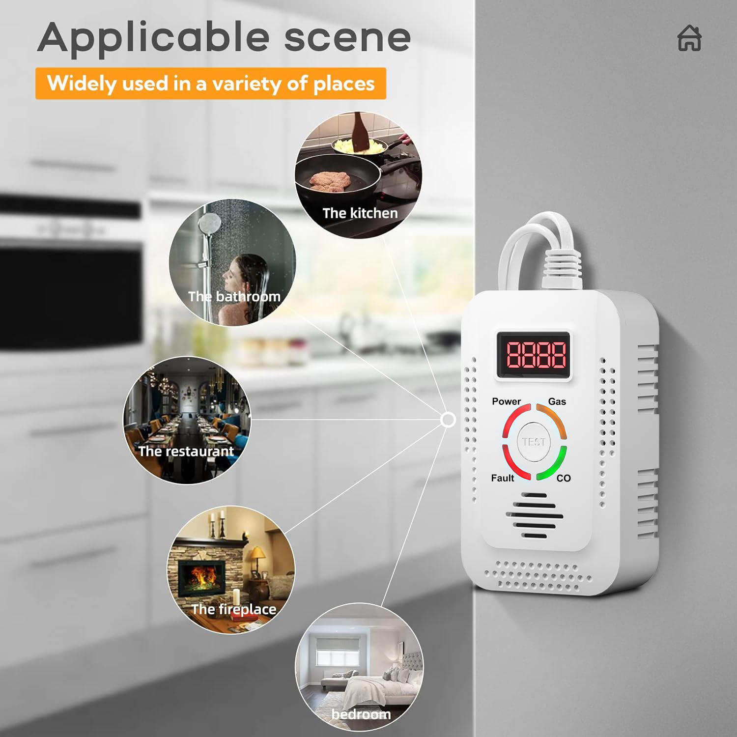 천연 가스 감지기 2in1 및 일산화탄소 CO 감지기, - Home Security Items 리뷰 및 가격