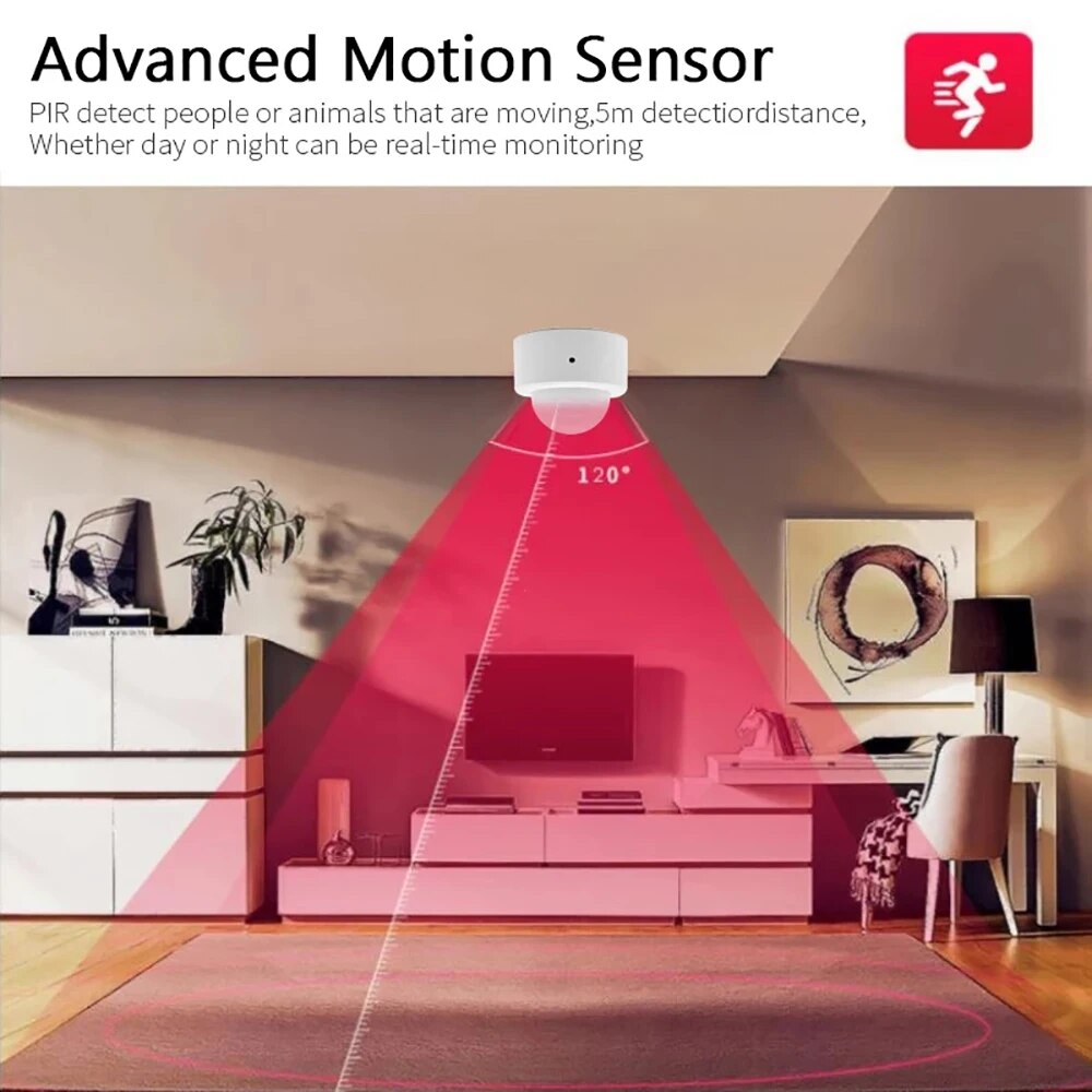 Zigbee 미니 PIR 모션 센서, 인체 모션 적외선 - Home Security Tools 리뷰 및 가격